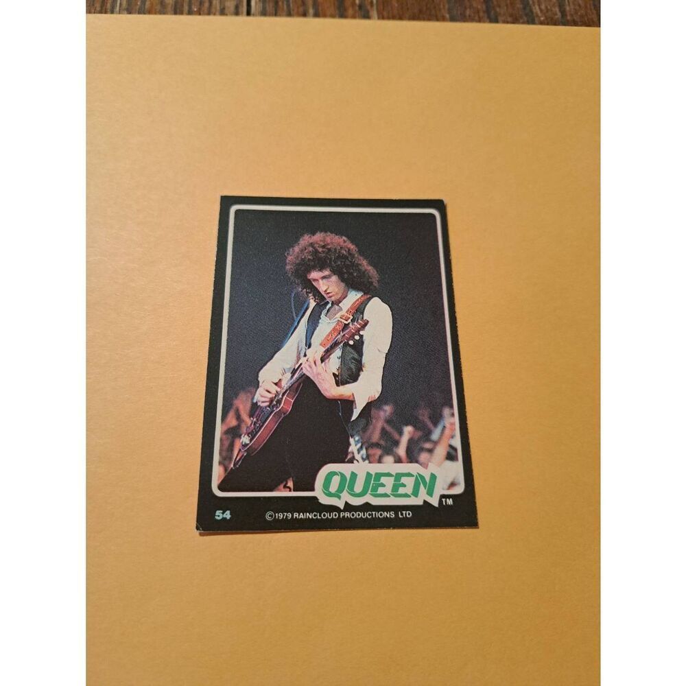 Vintage 1979 Raincloud Productions Queen Trading Card #54 Rock Band Memorabilia